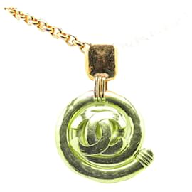 Chanel-Chanel Coco Mark Tornado Necklace-Golden