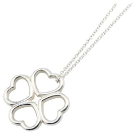 Tiffany & Co-Tiffany & Co. Four Leaf Clover SV925 Necklace-Silvery