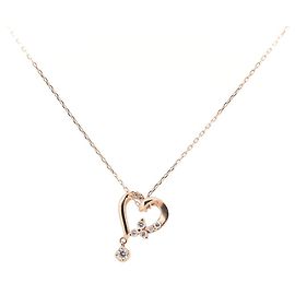 Autre Marque K10PG Diamant-Halskette Canal 4℃ Pink