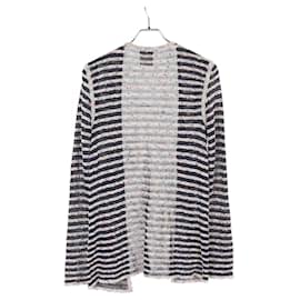 Chanel-Chanel P41412K03063 Rayon Cotton Cardigan-White,Blue,Multiple colors,Navy blue