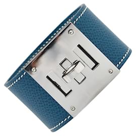 Hermès-Hermes Kelly Dog Chèvre Bracelet-Blue