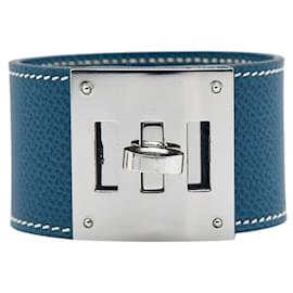 Hermès-Hermes Kelly Dog Chèvre Bracelet-Blue