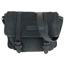 Gucci-Gucci Nylon/Leather Shoulder Bag 510335-Black