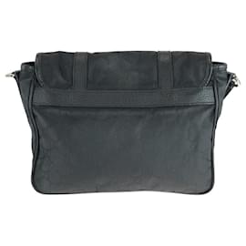 Gucci-Gucci Nylon/Leather Shoulder Bag 510335-Black