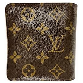 Louis Vuitton-Louis Vuitton Compact Zip Monogram Wallet-Brown,Bronze