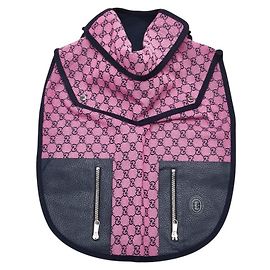 Gucci GG Canvas Leather Pet Accessories Pink Navy blue