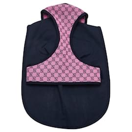 Gucci-Gucci GG Canvas Canvas Leather Pet Wear-Pink,Navy blue