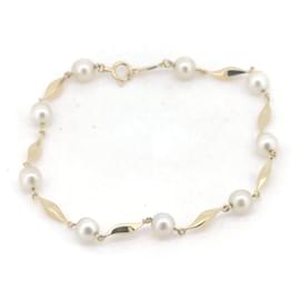 Mikimoto-Mikimoto Pearl Au750 Bracelet-Golden