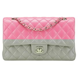 Chanel-Chanel Matelasse 25 Caviar Skin Shoulder Bag-Pink