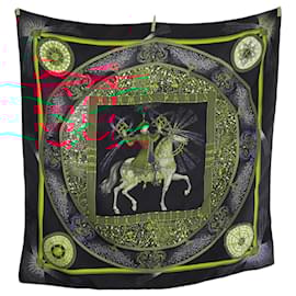 Hermès-Hermes Silk FEUX D' ARTIFICE 150th Anniversary Large Scarf-Multiple colors