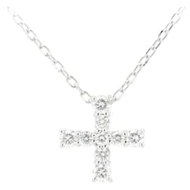 Mikimoto-Mikimoto Au750 Diamond Necklace-Silvery
