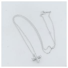 Mikimoto-Mikimoto Au750 Diamond Necklace-Silvery