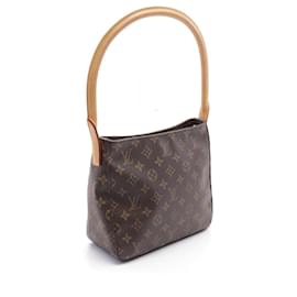 Louis Vuitton-Louis Vuitton Looping MM Monogram Shoulder Bag-Brown,Bronze