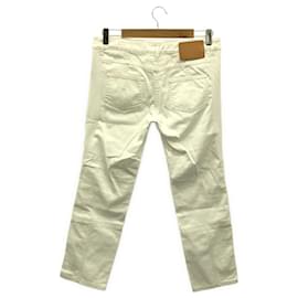 Louis Vuitton-Louis Vuitton White/Camel Cotton Pants-White