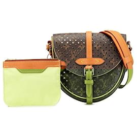 Louis Vuitton-Louis Vuitton Perfo Fleur Chantilly Monogram Shoulder Bag-Brown,Other