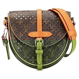 Louis Vuitton-Louis Vuitton Perfo Fleur Chantilly Monogram Shoulder Bag-Brown,Other