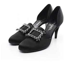 Chanel-Chanel Pumps Fabric Pumps-Black