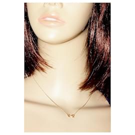 Tiffany & Co-Tiffany & Co. K18 Pink Gold Paloma Picasso Double Loving Heart Pendant Necklace-Pink