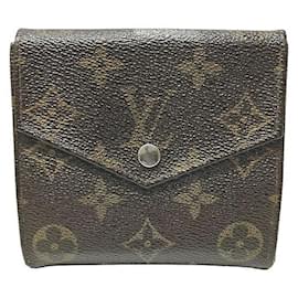 Louis Vuitton-Louis Vuitton Portemonnaie Carte Credit Monogram Wallet-Brown