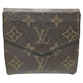 Louis Vuitton-Louis Vuitton Portemonnaie Carte Credit Monogram Wallet-Brown