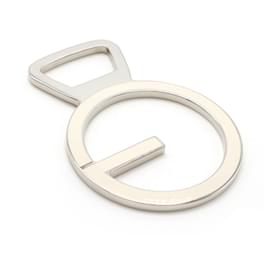 Gucci-Gucci Metal Enamel G Mark Bottle Opener Silver Black Ivory Bottle Opener-Silvery