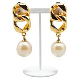 Chanel-Chanel Vintage Earrings-Golden