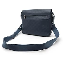 Louis Vuitton-Louis Vuitton Damier Infini District PM Shoulder Bag N41285-Grey