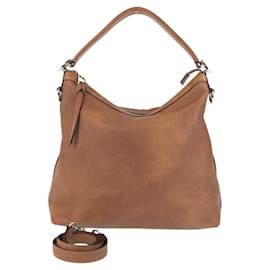Gucci-Gucci Leather Interlocking Hobo 2way Bag 326514-Brown