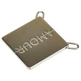 Hermès-Hermes Metal Symbole Amour Pendant Necklace-Silvery