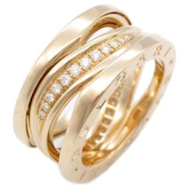 Bulgari-Bvlgari B.zero1 Design Legend Au750 Diamond Ring Size 10-Golden