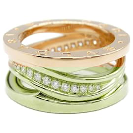 Bulgari-Bvlgari B.zero1 Design Legend Au750 Diamond Ring Size 10-Golden