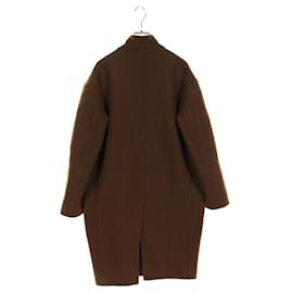 Céline-Celine Egg Crombie Cashmere Coat-Green,Khaki