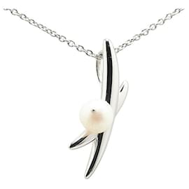 Tasaki-Tasaki Pearl Necklace Metal-Silvery