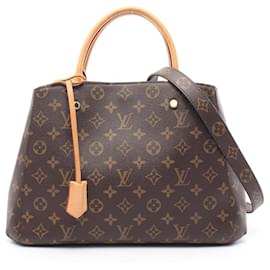 Louis Vuitton-Louis Vuitton Montaigne MM Monogram Handbag-Brown
