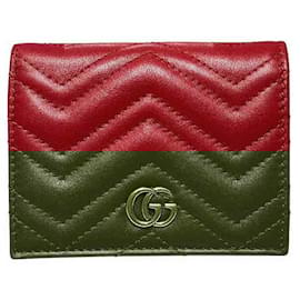 Gucci-Gucci GG Marmont Leather Wallet-Red