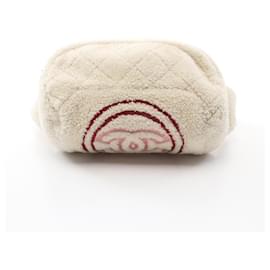 Chanel-Chanel Coco Mark Fabric Waist Bag-White