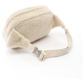 Chanel-Chanel Coco Mark Fabric Waist Bag-White