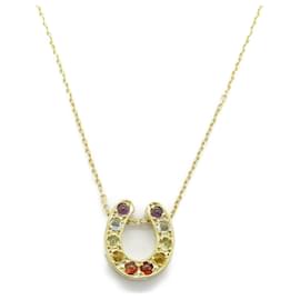 Mikimoto-Mikimoto Multi Color Necklace Au750 Necklace-Multiple colors