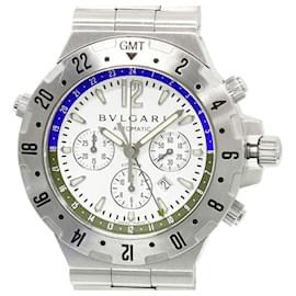 Bulgari-Bvlgari White Dial Diagono Professional Watch GMT40SFB-White
