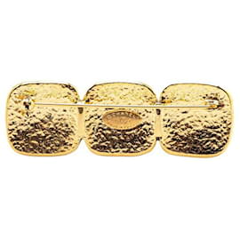 Chanel-Chanel Triple Coco Mark Brooch-Golden