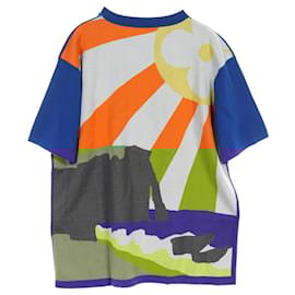 Louis Vuitton-Louis Vuitton LVM Intarsia Cotton Knitwear-Blue,Multiple colors