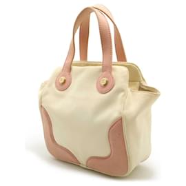 Chanel-Chanel Canvas Coco Mark Marshmallow Tote Bag A24224-Pink,Cream
