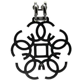 Chanel-Chanel Metal Coco Mark Rhinestone Single Earring B17S-Black