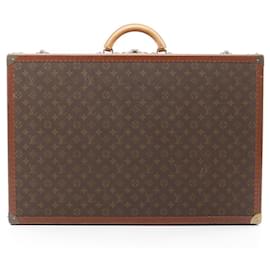 Louis Vuitton-Louis Vuitton Bisten 70 Monogram Coated Canvas Trunk-Brown