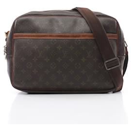 Louis Vuitton-Louis Vuitton Reporter GM Monogram Shoulder Bag-Brown