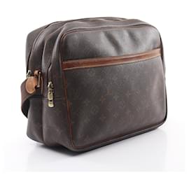 Louis Vuitton-Louis Vuitton Reporter GM Monogram Shoulder Bag-Brown