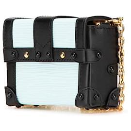 Louis Vuitton-Louis Vuitton Portefeuille Trunk Epi Leather Shoulder Bag Limited-Blue,Other