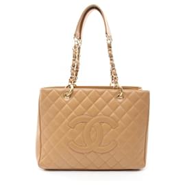Chanel-Chanel Matelasse Grained Calfskin Tote Bag-Brown