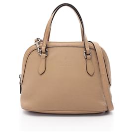Gucci-Gucci 341504 Leather Handbag-Beige