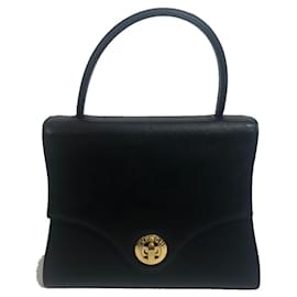 Givenchy-Givenchy Vintage 2-Way Leather Shoulder Bag/Handbag-Black